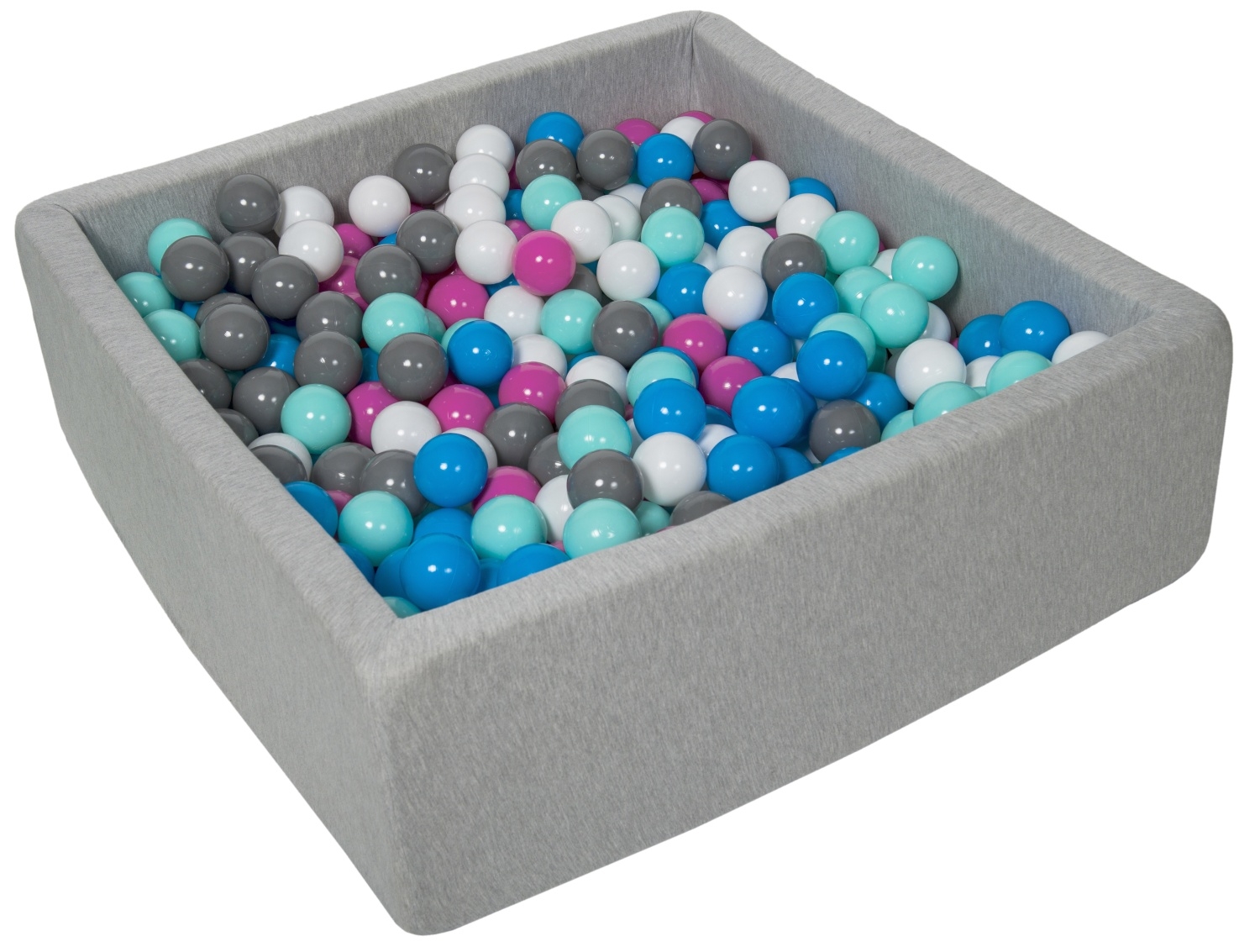 Soft Jersey Baby Kids Children Ball Pit with 450 balls, Gift, 90x90 cm - Picture 13 of 24